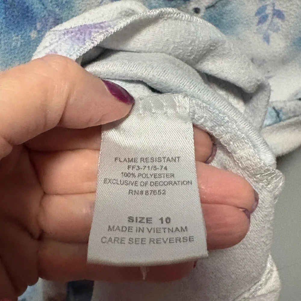 Disney Frozen 2 Girls Flannel Nightgown Size 10 - Picture 5 of 6